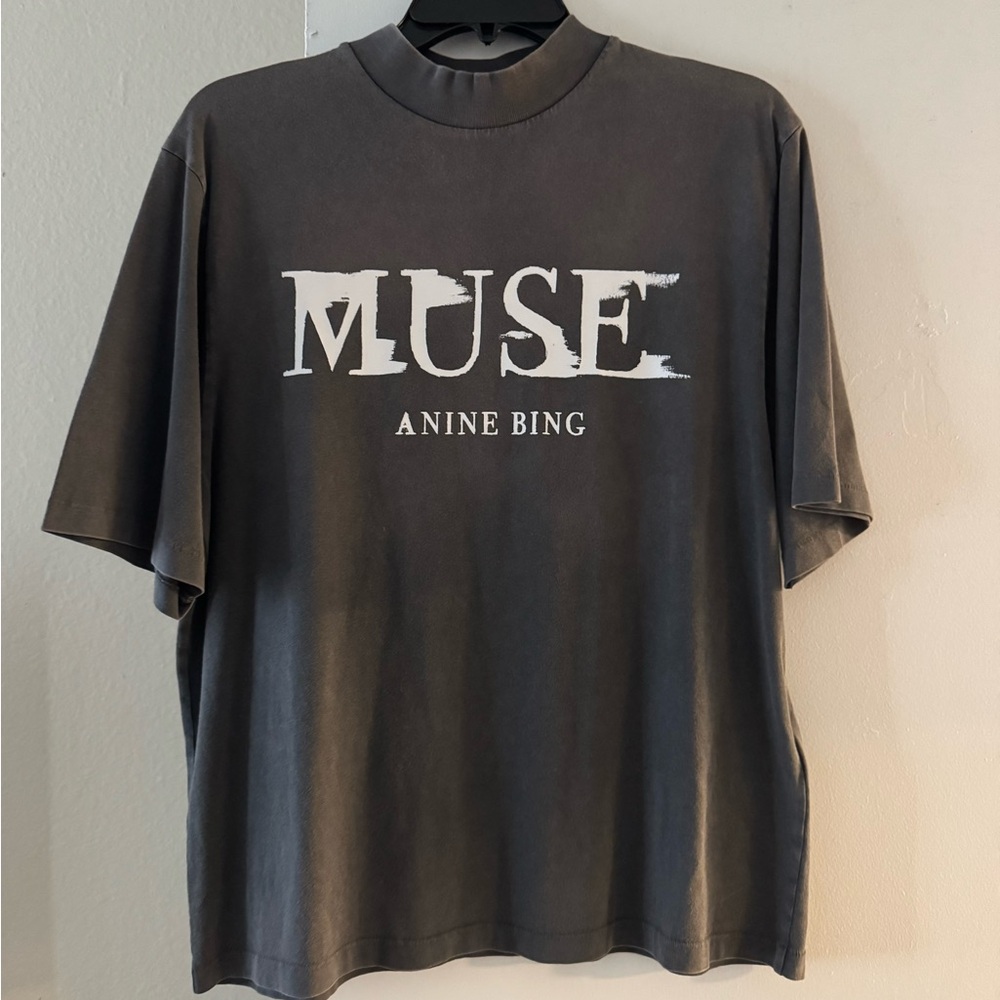 Anine Bing Charcoal Muse Tee